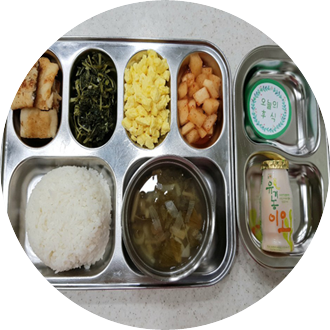 친환경 급간식 제공 사진